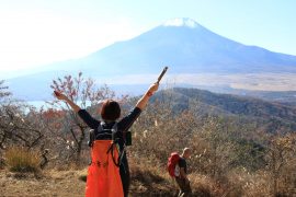 石割山から見た絶景の富士山