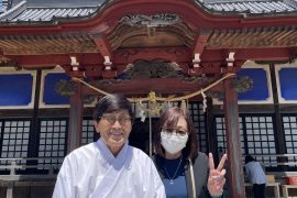 白子神社－宮田宮司と田子ちゃん❣️