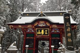 雪の三峯神社＆現地グルメ
